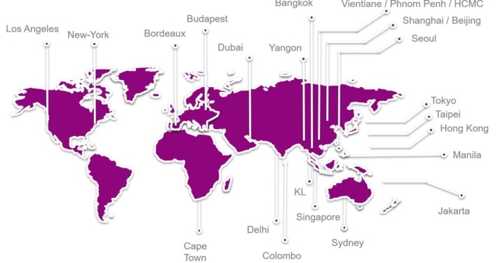 ASIA DATA DESTRUCTION, Leader in IT Asset Disposal Solution worldwide presence with same professional standard services. Wiping Deguassing Shredding 12 ADD Network map