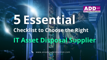 5 Essential checklist to choose the right ITAD supplier